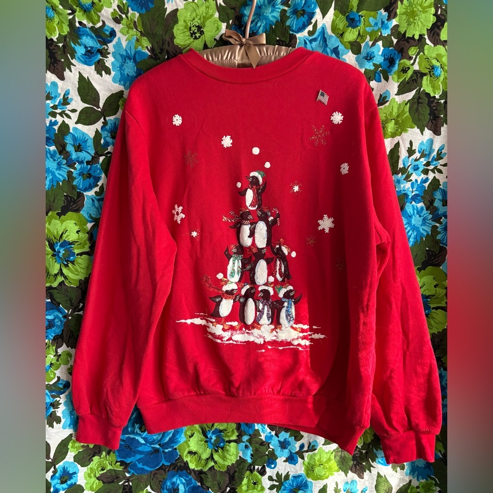Vintage penguin grandma christmas sweatshirt